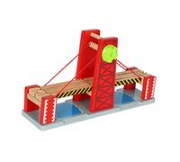 Yardwe Train Track Bridge Compatible with Railway Toys Plastic Wood Drawbridge Building Toy Easy-to-build Tracks for Children Toddlers Christmas Holiday Season
