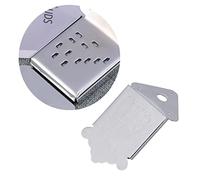 Yardwe Triangle Plated Tailpiece for 8-string Mandolin Flower Pattern, Chrome Color, Includes Cover and Screws, Replacement Part for Mandolin and Guitar Maker