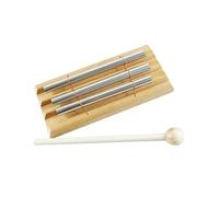 Yardwe Trio Chime and Xylophone Percussion Wooden Musical Toy for Toddlers, Kids Percussion Set 2-note Metal Tubes Suitable for Early Music Education and Sensory Development