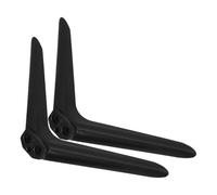 Yardwe Tv Black Universal 2pcs for 37-43 Inch Televisions Stand Base Plastic Entertainment Stand with Easy Installation and Versatile Use, Minimalist Design for Tabletop Use in Living