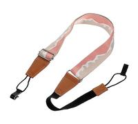 Yardwe Ukulele Strap Adjustable Guitar Shoulder Belt Performance Strap for Adults Beige Material Adjustable