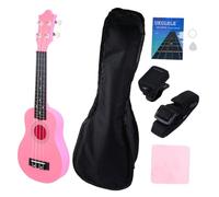Yardwe Ukulele Ukulele Guitar Musical Instrument for Women Beginner Strap Wiping Rag for Practice and Performance Random Color