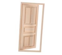 Yardwe Unfinished Wooden Dollhouse Door Miniature Fairy Door for DIY Craft Elegant Plain Design for Dollhouse Furniture for Garden Decorations and Enhanced Play Experience