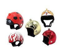 Yardwe Unique Pet Chicken Helmet 5pcs Set Pet Safety Helmets for Small Chickens Birds Ducks Poultry Easy Storage