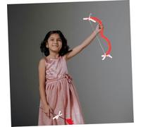 Yardwe Valentines Day Cupid Costume Accessories Set with Ergonomic Red Prop for Romantic Celebrations Creative Cupid Goddess Gesture Outfit for Holiday Cosplay