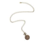 Yardwe Vintage Butterfly Pocket Watch Necklace with Chain Quartz Movement Hollowed-Out Retro Numeral Dial Pendant Antique Style Hanging Timepiece for Memorable Giving