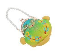 Yardwe Vintage Small Embroidered Clutch Bag for Women with Pearl Clasp Purse Closure, Compact Design, Floral 3D Embroidery, Smooth Opening and Closing, for Travel and Daily Outings