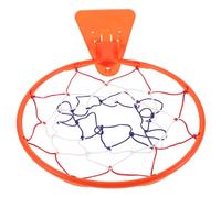 Yardwe Wall Mount Indoor Basketball Hoop with Net Plastic Basketball Rack for Practice Silent for Quiet Household Play Large Orange