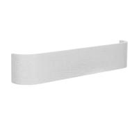Yardwe Wall Mounted Coat Rack with Shelf, Hidden Hooks White Entryway | Solid Wood and Iron Build, Wide Ledge with Staggered Pegs, for Foyer Use and Renters