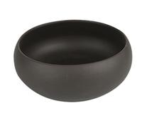 Yardwe Water Lily Bowl 13cm Ceramic Succulent Planter Pot Round Hydroponic Flower Plant Container Lotus Flower Bowl Small Bonsai Pot Black