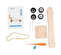 Yardwe Wind-powered Car Toy Creative Wooden Educational Plaything for School Projects and Diy Science Experiments Enhances Imagination and Intellectual Development Gift Choice