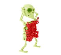 Yardwe Wind Up Skeleton Cute Dancing Skeleton Miniature for Halloween Brightly Colored Clockwork Figure for Desktop Decoration and Fun Activities