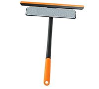 Yardwe Window Cleaning Brush with Replacement Heads for Window Screens and Glass Multi-functional Scrubber Tool with Hanging Design Efficient Stubborn Grime Remover for Bathroom Kitchen