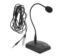 Yardwe Wired Gooseneck Microphone for Conference and Desktop Use High Sensitivity Condenser Mic for Pc Recording Office Microphone