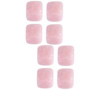 Yardwe Wisks 8 Pcs Tostones Cooling Whiskey Cubes Beverage Chilling Cubes Whisky Drink Supplies Whisky Rocks Beverage Chilling Stones Whiskey Chilling Stones Pink Ice Stone Natural