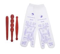 Yardwe Wood Acupressure Massage Stick Set Small Cylinder Dual-Ended Round Rod Gourd Shape Trigger Point Therapy Tool for Body Hand Foot Massage at Home