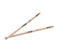 Yardwe Wood Drumsticks with Comfortable Hand Feel for Drums and Snare Drums 2pcs round Shape for Jazz and Soft Music Performance