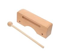 Yardwe Wood Percussion Block Musical Enlightenment Toy for Simple Design Easy to Use Voice Recognition and Creativity Music Teaching Tool Wood Color