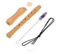 Yardwe Wooden 8-hole German-style High Pitch Descant Recorder, Detachable Two-section Beginner Musical Instrument for Boys and Girls and Students