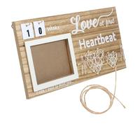Yardwe Wooden Digital Props Sonogram Picture Frame Shower Decor Keepsake Milestone Photo Display Frame