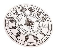 Yardwe Wooden Divination Board with Engraved Design for Tarot Reading Meditation and Home Decor Altar Supply Prop for Wiccan Rituals and Party Use