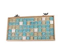 Yardwe Wooden Double Sided Summer Cooling Pad for Pets Breathable Heat Dissipation Mat for Rabbits Hamsters and Animals Durable and Portable Design for Summer Comfort