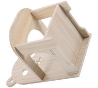 Yardwe Wooden Hamster Dining Chair for Small Pets with Tray, Easy to Carry and Suitable as Mini House Decoration Accessory or Photography Prop for Guinea Pig and Lizards