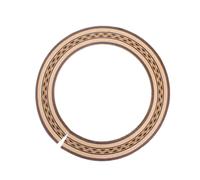 Yardwe Wooden Hole Rosette Acoustic Guitar with Wave Pattern Guitar Accessory Not Easy to Crack
