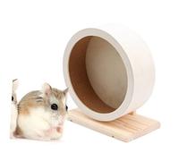 Yardwe Wooden Non Run Disc for Hamsters Hedgehogs Small Pets Durable Exercise Wheel for Toe Nail Training Comfortable Design for Healthy Activity
