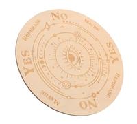 Yardwe Wooden Pendulum Divination Board for Astrology Enthusiasts and Tarot Fortune-tellers with Smooth Surface and Good Polishing, Khaki Colour, Artistic and Unique Style for Spiritual