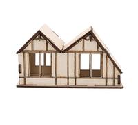 Yardwe Wooden Sand Table Building House Model DIY Puzzle Kit for Boy Girl Craft Projects and Educational Activities