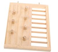 Yardwe Wooden Toy Ladder for Guinea Pigs Rabbits Mice Hamsters Sturdy Plaything Decorative Knickknack
