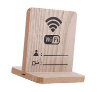 Yardwe Wooden Wifi Password Sign and Convenient Display with Elegant Design Versatile Use Stylish Wifi Board Password Reminder for Home and Business for Guest Room Or Office