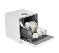 YardYonder - Compact Portable Dishwasher Countertop with Faucet and Manual Water Tank (5L) Water Inlet Modes, Compact with More Space Inside, 6 Programs for RV and Apartments, No