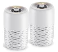 YARIKI Air Purifier for Bedroom 2 Pack Essential Oil Diffuser Small Air Purifier with Night Light Speed Control, 24dB Low Noise for Better Sleep