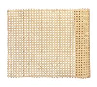 Yarlung 14 Inch x 3.3 Feet/35 x 100cm Cane Webbing, Natural Rattan Webbing Roll for Caning Material Projects, Woven Open Mesh Cane Webbing Sheet for Chair, Cabinet, Furniture, DIY Crafts
