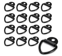 Yarlung 16 Pack Tie Down Anchors, V-Ring Bolt on Trailer Anchor, 2"/5cm Diameter Tie Down for Cargo on Trucks Pickups Trailers