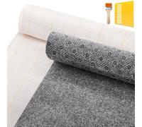 Yarlung 2 Pack 200x150cm Tufting Cloth and 200x100cm Final Backing for Rug Tufting, Large Yellow Marked Lines Monks Cloth with Non Slip Backing for Tufting Gun, Cut Pile, Tufting Supplies