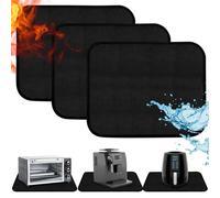 Yarlung 3 Pack Heat Resistant Mats for Countertop, 45.7 x 38cm Waterproof Stove Top Covers for Electric Stove, Fireproof Under Air Fryer Protector Hot Pads for Kitchen Oven Coffee Maker Outdoor Grill