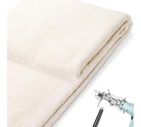 Yarlung Primary Tufting Cloth for Rug Tufting, 83" x 79"/ 210x200cm Large Overlocking Monks Cloth with Marked Lines, Rug Backing Fabric for Cut/Loop Pile Tufting Gun, Punch Needle