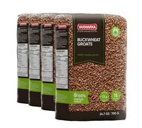 Yarmarka Toasted Buckwheat Groats (Kasha) 24.7 oz (700 g) - 4 Pack, Roasted Whole Grain, Pland Based - Diet Friendly Vegan Meal