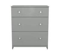 Yarmouth 3 Drawer Deep Chest in Uniform Grey & Dusk Grey - Ready Assembled - Lewis's Home | TJ Hughes