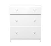 Ready Assembled 2 U Newlyn 3 Drawer Deep Chest (Ready Assembled) in White Ready Assembled 2 U White