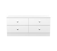 Welcome Furniture Ready Assembled Yarmouth 4 Drawer Bed Box In White & White, White