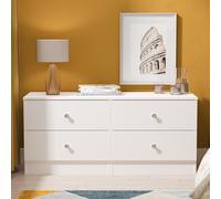 Yarmouth Bed Box - 4 Drawer - White Matt