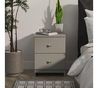 Yarmouth Bedside Cabinet - 2 Drawer - Dusk Grey