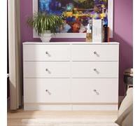 Yarmouth Chest - 6 Drawer - Midi - White Matt