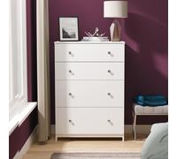Yarmouth Chest - Deep - 4 Drawer - White Matt