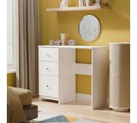 Yarmouth Desk - 3 Drawer - White Matt