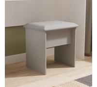 Yarmouth Dressing Stool - Padded - Dusk Grey